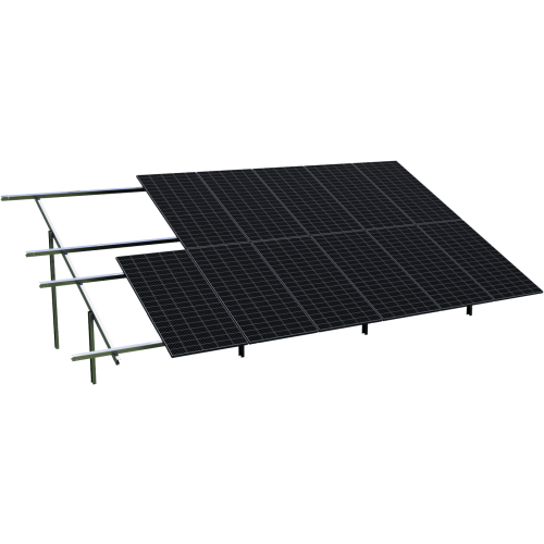 Konstrukcja na grunt pod 12 paneli fotowoltaicznych PV Stalowa Naziemna